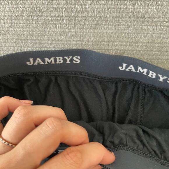 Jambys Shorts Boxers With Pockets in Black Mens L Modal Lined Casual Lounge - Picture 6 of 6